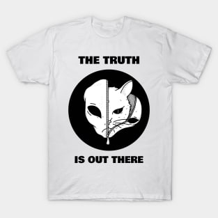 Truth is out there - Cat in Alien Disguise Funny Cat Lover Gift T-Shirt